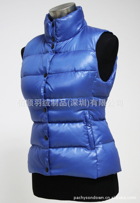 【女裝修身防水保暖羽絨服馬甲背心工廠生產(chǎn)批發(fā)供應(yīng)082】?jī)r(jià)格,廠家,圖片,服裝加工,佰順羽絨制品(深圳)-